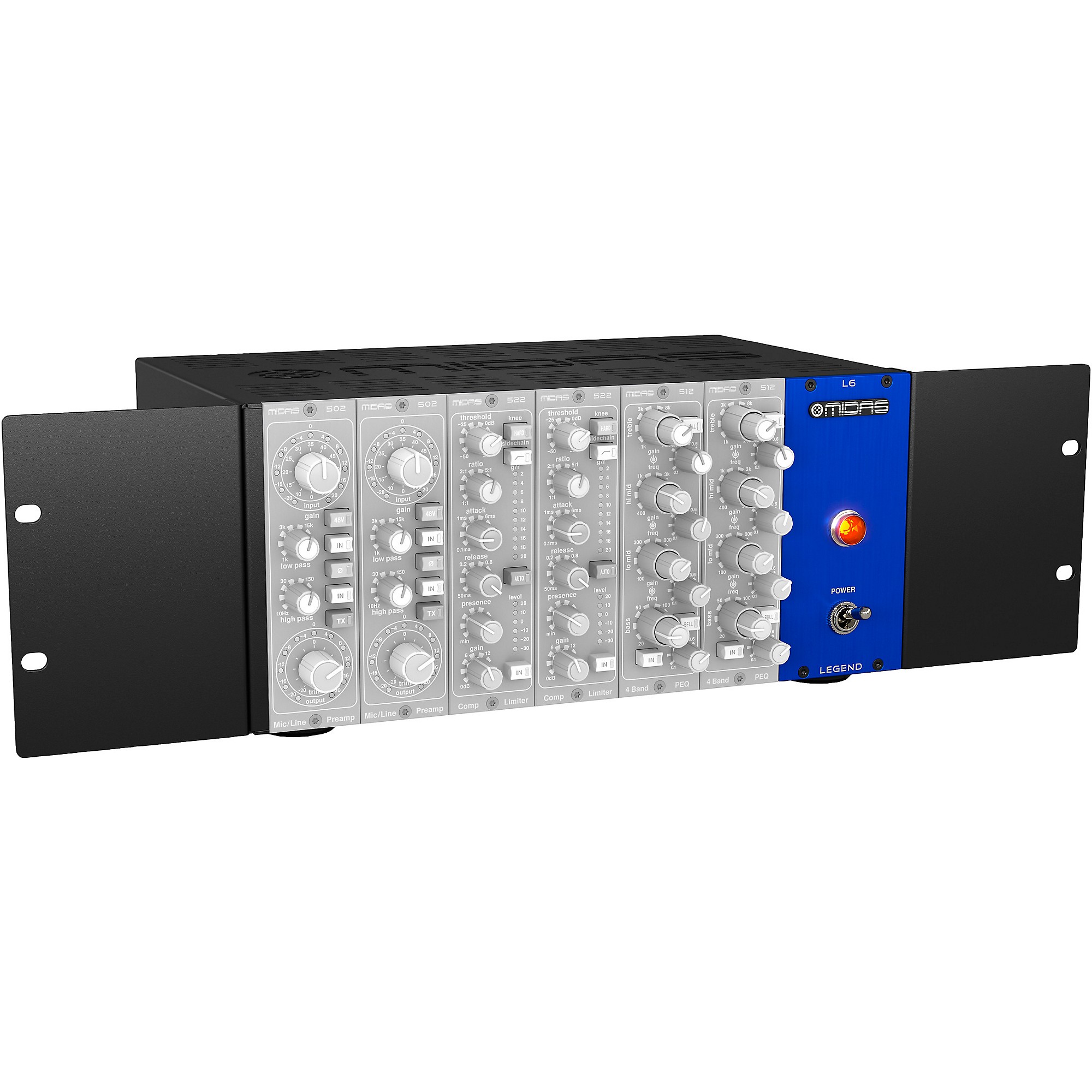 Midas 500 Series Portable Chassis for 6 Modules with