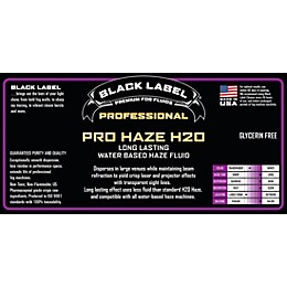 Black Label Pro Haze H2O 5 gal &nbsp;Professional Long Lasting Water-Based Haze Fluid