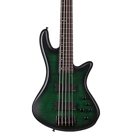 Schecter Guitar Research Stil... Schecter Guitar Research Stiletto Studio-5 5-String Electric Bass Guitar Emerald Green Burst