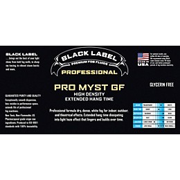Black Label Pro MystGF 5-Gallon Professional High-Density, Extended Hang Time, Glycerin-Free Fog Fluid