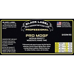 Black Label Pro MDGF 55 gal. Professional Medium Density, Moderate Hang Time, Glycerin-Free Fog Fluid Loading Dock