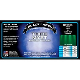 Black Label Thick Myst High Density Fog Juice - 55 Gallon Loading Dock