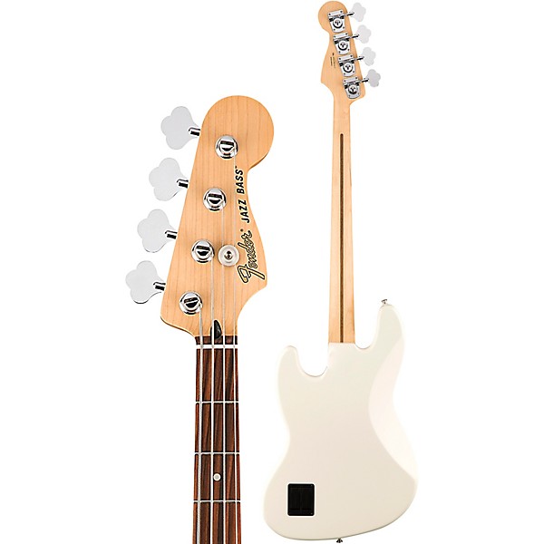 Fender Deluxe Active Jazz Bass Pau Ferro Fingerboard Olympic White