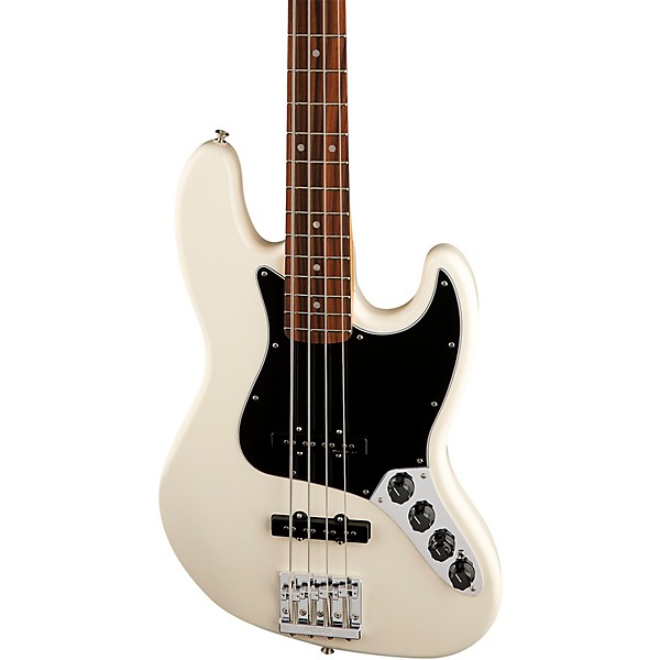 Fender Deluxe Active Jazz Bass Pau Ferro Fingerboard Olympic White