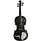 Rozanna's Violins Mystic Owl Black Glitter Series Violin Outfit 3/4