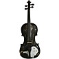 Rozanna's Violins Mystic Owl Black Glitter Series Violin Outfit 1/2