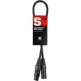 Stagg DMX cable, XLR/XLR (m/f) 10 ft. Black Stagg DMX cable, XLR/XLR (m/f) 1.5 ft. Black