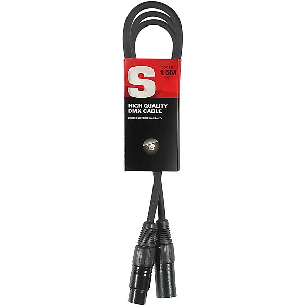 Stagg DMX cable, XLR/XLR (m/f) 5 ft. Black