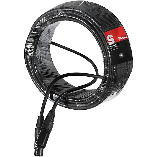 Stagg DMX cable, XLR/XLR (m/f) 50 ft. Black