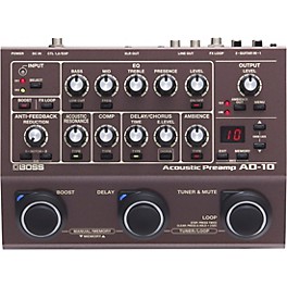 BOSS AD-10 Acoustic Guitar Multi-Effects Pedal Brown