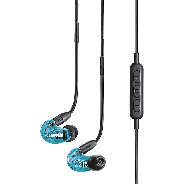 Open Box Shure SE215-K-BT1 Wireless Sound Isolating Earphones with Bluetooth Special Edition Blue Level 1