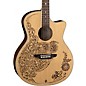 Luna Henna Oasis Select Spruce Acoustic-Electric Guitar Natural thumbnail