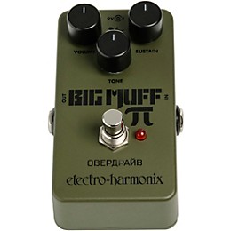 Open Box Electro-Harmonix Green Russian Big Muff Distortion and Sustainer Effects Pedal Level 1