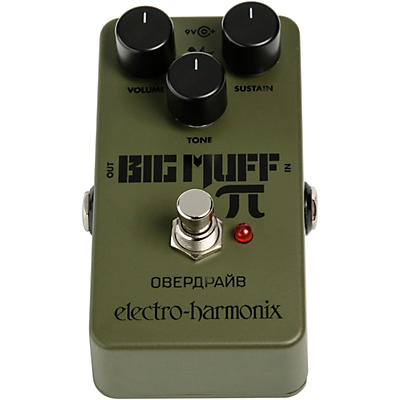 Electro-Harmonix Green Russian Big Muff Distortion And Sustainer Effects Pedal for sale
