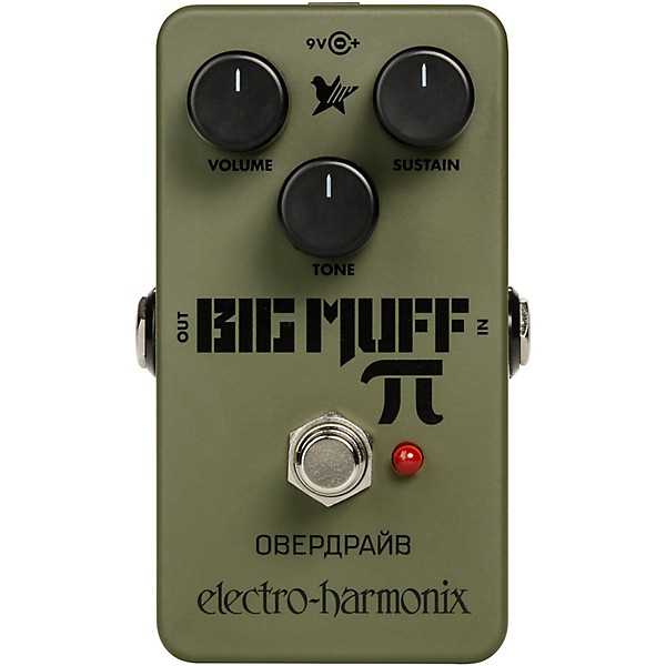 Electro-Harmonix Green Russian Big Muff Distortion and Sustainer Effects Pedal