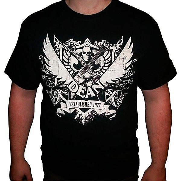 Dean 77 Crest Black T-Shirt Large