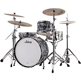 Open Box Ludwig Classic Maple 3-Piece Pro Beat Shell Pack with 24 in. Bass Drum Level 2 Blue Strata 194744196140