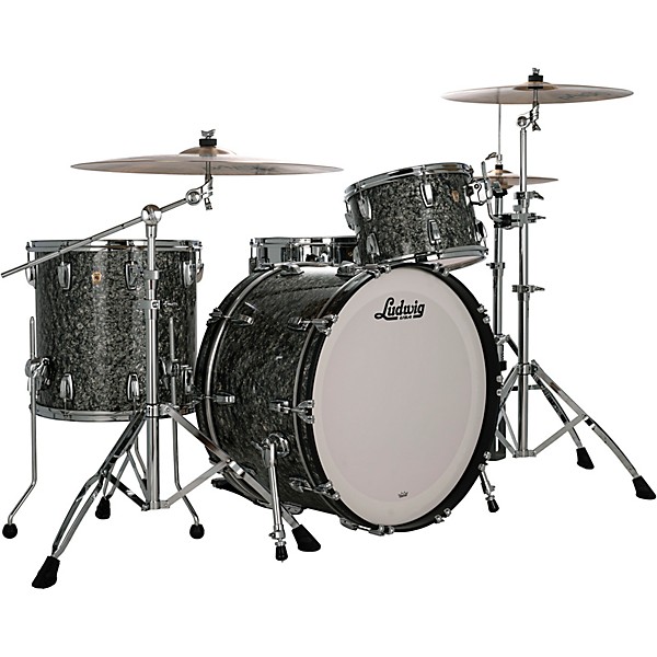 Ludwig Classic Maple Pro Beat 3-Piece Drum Shell Pack - Black Pearl