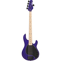 Open Box Ernie Ball Music Man StingRay 5 H 5-String Bass Guitar Maple Fingerboard Matching Headstock Level 2 Firemist Purple 190839532008