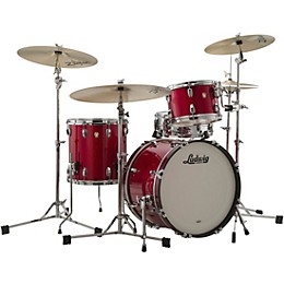 Ludwig Classic Maple 3-Piece Downbeat Shell Pack With 20" Bass Drum Red Sparkle