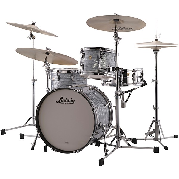 Ludwig Classic Maple 3-Piece Downbeat Shell Pack With 20" Bass Drum Sky Blue Pearl