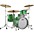 Ludwig Classic Maple 3-Piece Downbeat Sh... Ludwig Classic Maple 3-Piece Downbeat Shell Pack With 20" Bass Drum Green Sparkle