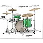 Ludwig Classic Maple 3-Piece Downbeat Shell Pack With 20" Bass Drum Green Sparkle