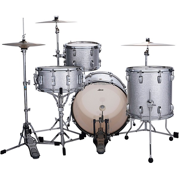 Ludwig Classic Maple 3-Piece Downbeat Shell Pack With 20" Bass Drum Silver Sparkle