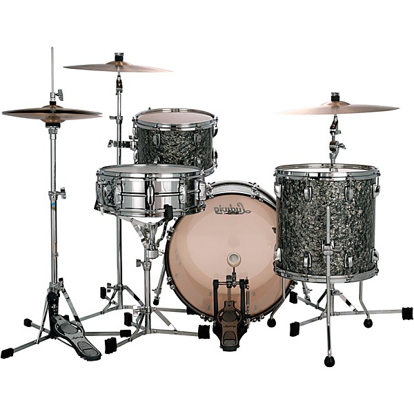 Ludwig Classic Maple Downbeat 3-Piece Drum Shell Pack - Black Pearl