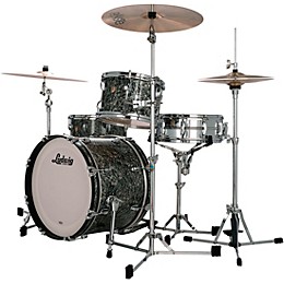 Ludwig Classic Maple Downbeat 3-Piece Drum Shell Pack - Black Pearl