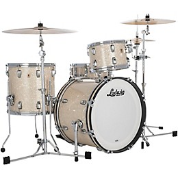 Ludwig Classic Maple 3-Piece Downbeat Shell Pack With 20" Bass Drum Vintage White Marine Pearl
