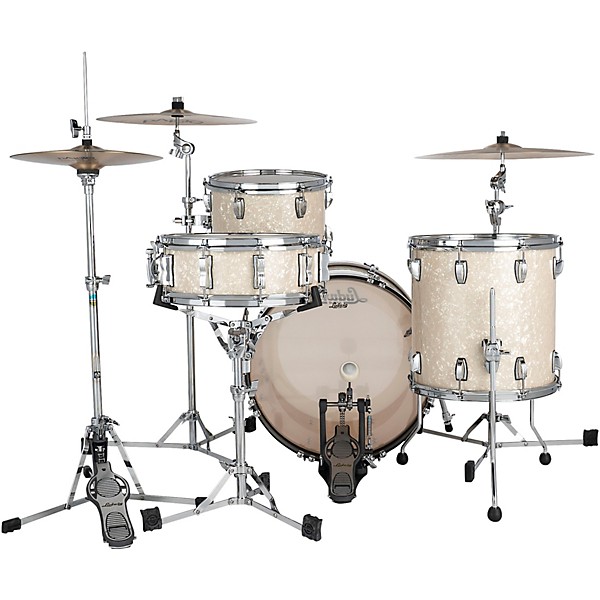 Ludwig Classic Maple 3-Piece Downbeat Shell Pack With 20" Bass Drum Vintage White Marine Pearl