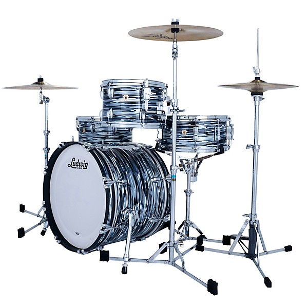 Ludwig Classic Maple Downbeat 3-Piece Drum Shell Pack - Black Oyster