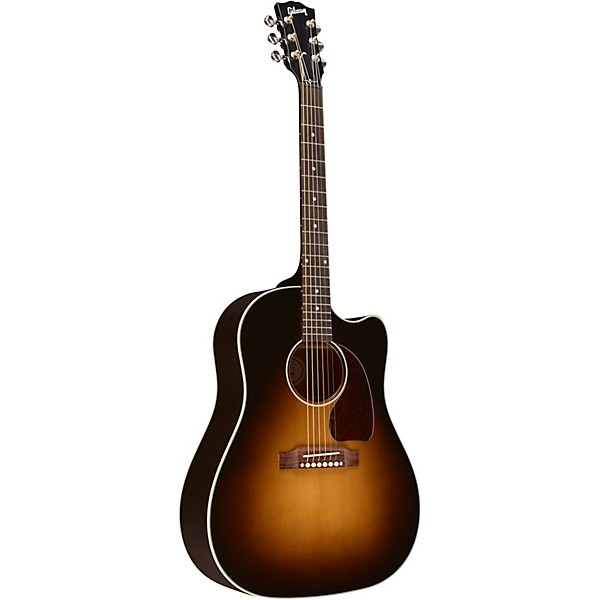 Gibson 2018 J-45 Electric Cutaway Acoustic-Electric Guitar Vintage Sunburst
