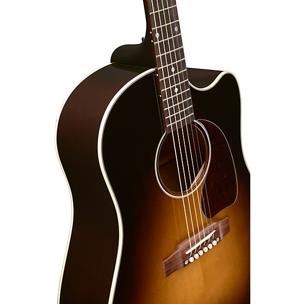 Gibson 2018 J-45 Electric Cutaway Acoustic-Electric Guitar Vintage Sunburst