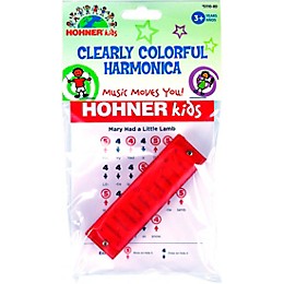 Hohner Hohner Kids Clearly Colorful Harmonica Red