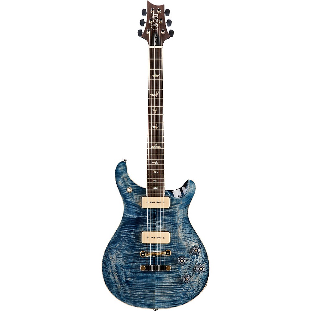 UPC 825362939368 product image for Prs Mccarty 594 Soapbar Carved Flame Maple 10-Top Electric Guitar Faded Whale Bl | upcitemdb.com