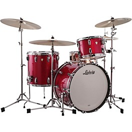 Ludwig Classic Maple 3-Piece Fab Shell Pack Wit... Ludwig Classic Maple 3-Piece Fab Shell Pack With 22" Bass Drum Red Sparkle