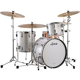 Ludwig Classic Maple 3-Piece Fab Shell Pack With 22" Bass Drum Silver Sparkle