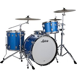 Ludwig Classic Maple Fab 3-Piece Drum Shell Pack - Blue Sparkle