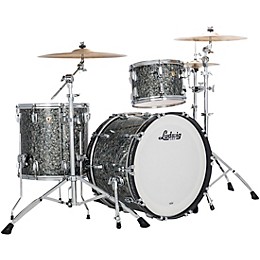 Ludwig Classic Maple 3-Piece Fab Shell Pack With 22" Bass Drum Black Pearl