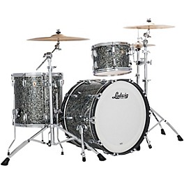 Ludwig Classic Maple 3-Piece Fab Shell Pack With 22" Bass Drum Black Pearl