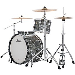 Ludwig Classic Maple 3-Piece Fab Shell Pack With 22" Bass Drum Black Pearl