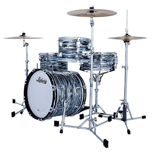 Ludwig Classic Maple Fab 3-Piece Drum Shell Pack - Black Oyster