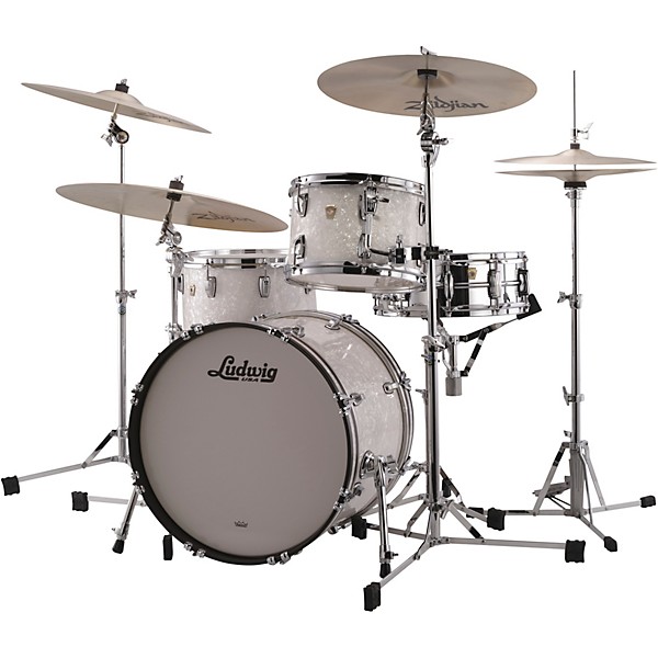 Ludwig Classic Maple 3-Piece Jazzette Shell Pack with 18 in. Bass Drum White Marine Pearl