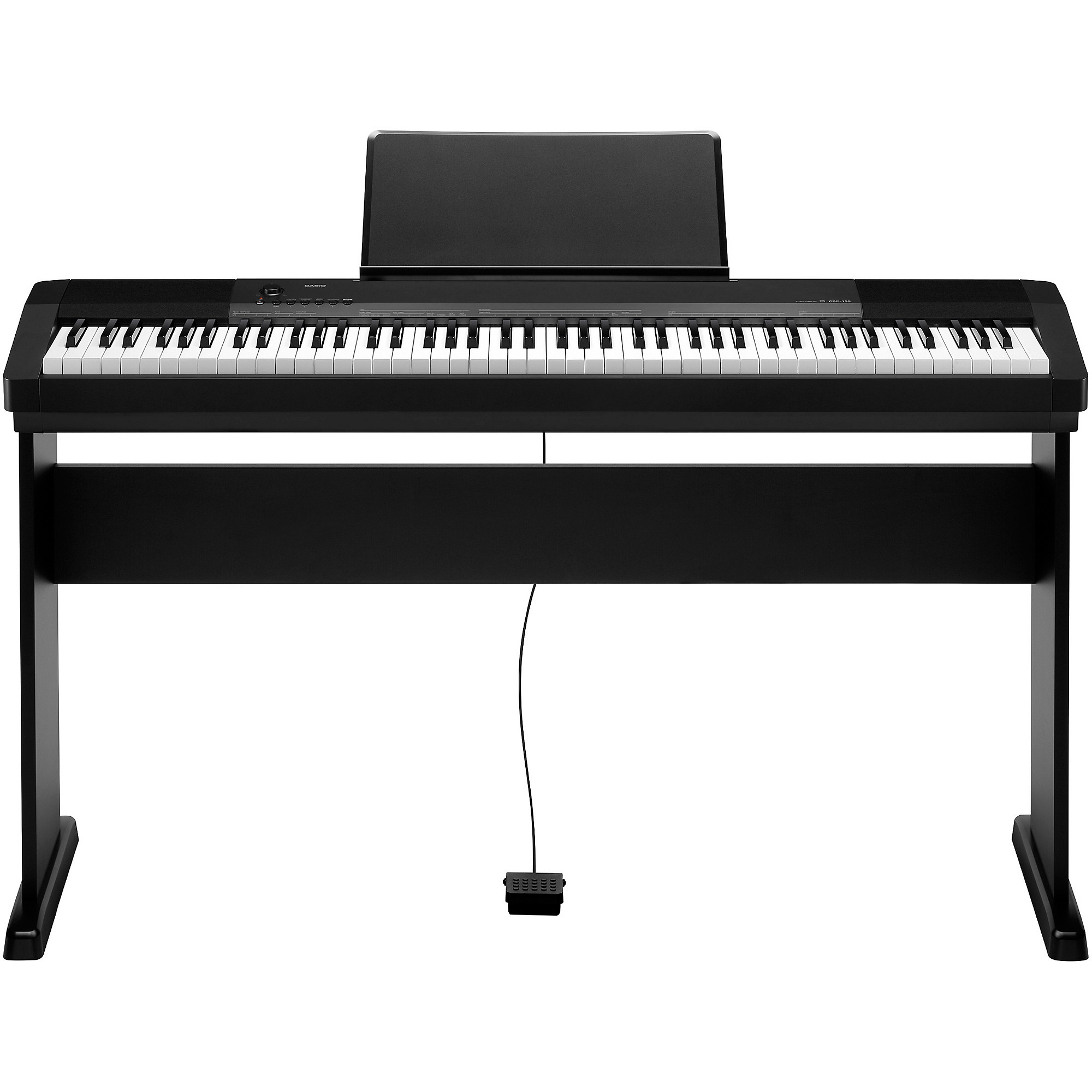 Beundringsværdig rysten Hammer Open Box Casio CDP-135 88-Key Digital Piano with Wood Stand and Sustain  Pedal Level 1 Black | Guitar Center