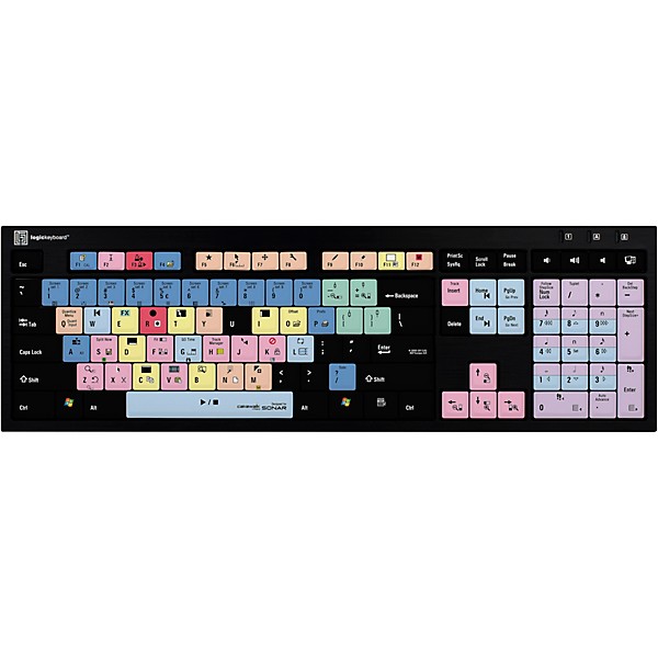 Logickeyboard Roland Cakewalk Sonar X2 Nero Line