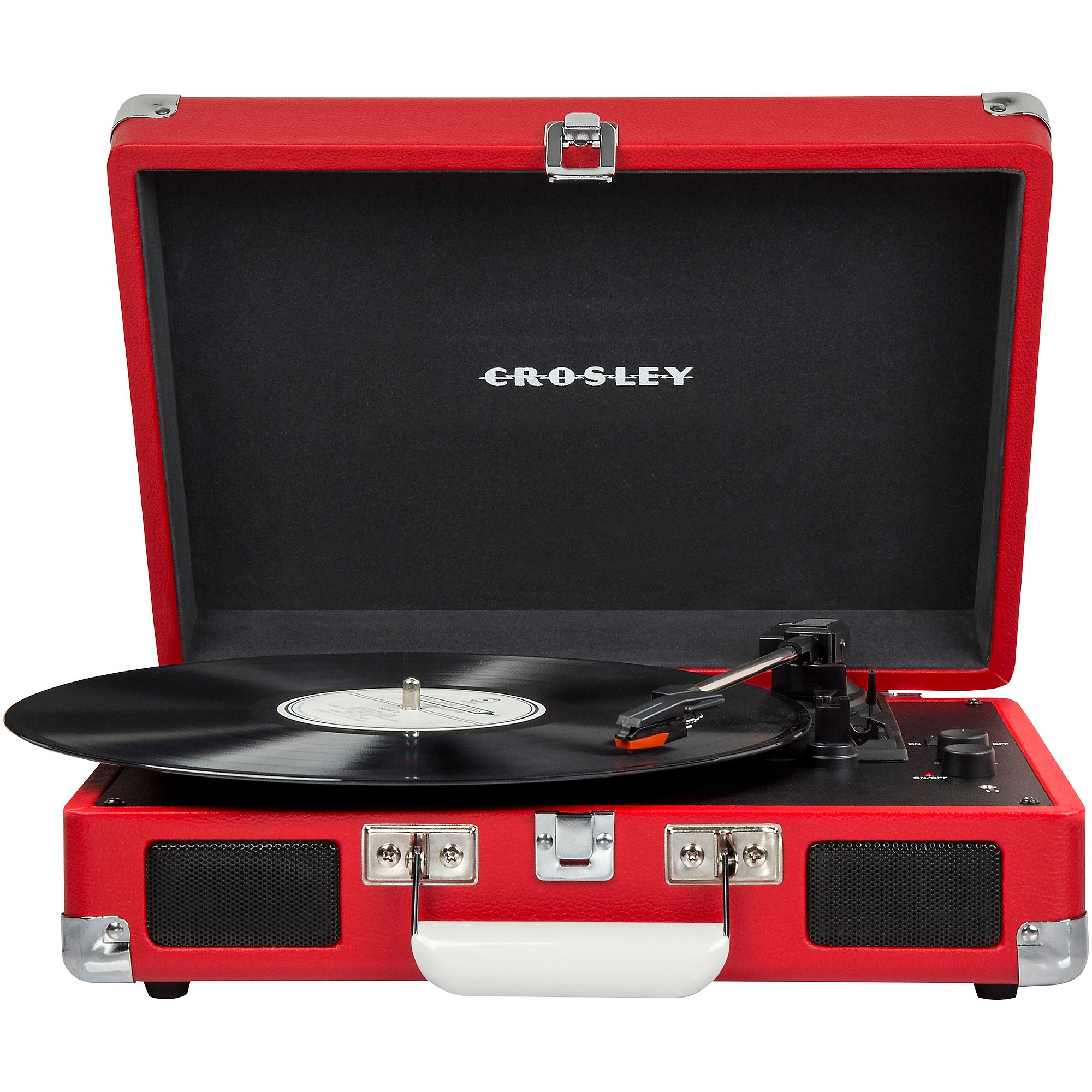 Open Box Crosley Cruiser Deluxe Portable Turntable Vinyl Record
