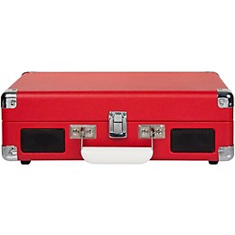 Open Box Crosley Cruiser Deluxe Portable Turntable Vinyl Record Player with Built-in Speaker Level 1 Red