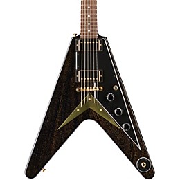 Open Box Gibson Custom 2018 Flying V Mahogany TV Electric Guitar Level 2 TV Yellow, Black Pickguard 190839603548